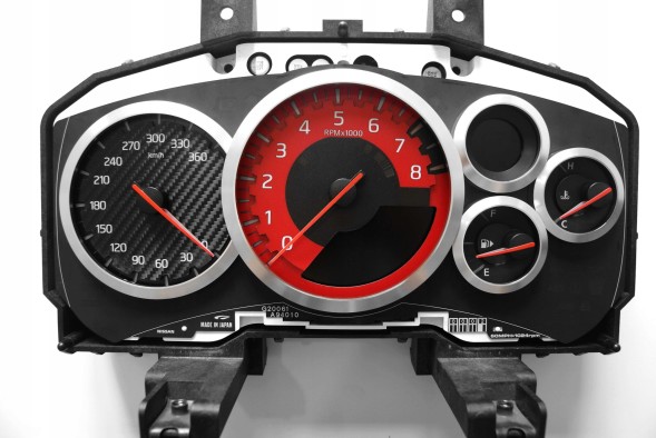 Moman 0089688083703 NISSAN GT-R заміна циферблатів MoMan mph kmh