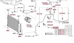 Китай ACN887100541 ШНУР КОНДИЦІОНУВАННЯ ПОВІТРЯ TOYOTA AVENSI T27 88710-0541 887100541