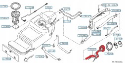 Berg Automotive BERG KY9990 ТРУБКА ПАЛИВОЗАЛИВНОЇ ГРУЗИ NISSAN NAVARA D40 2.5DCI 05-15