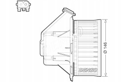 Denso DEA17032 Вентилятор повітродувки mercedes sprinter 3.5-т b906 спринтер 3-т b906