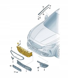 Cupra OE 5FF853654C041 РЕШІТКА РАДІАТОРА ЧОРНА ГЛЯНСОВА _CUPRA