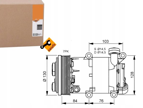 NRF 32410 Nrf компресор кондиціонера ford transit 06-