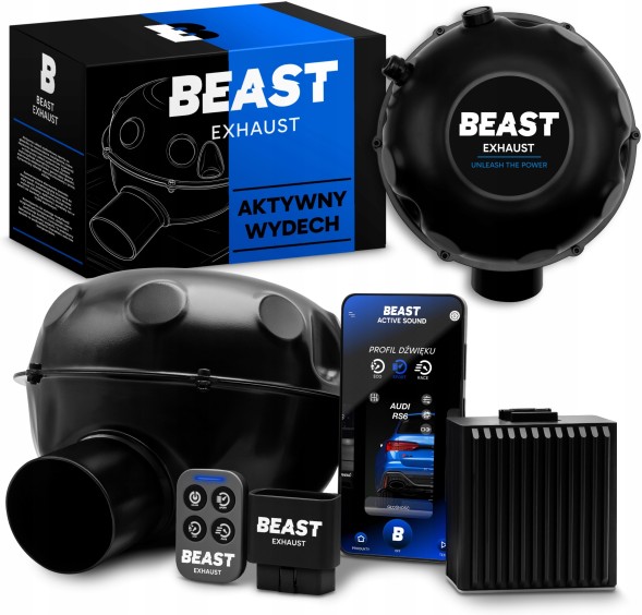 Auto Gamma Układ Wydechowy Beast Sterowanie Aplikacją Sound Booster Активний вихлоп Beast Sound Booster V8 з додатком та пультом
