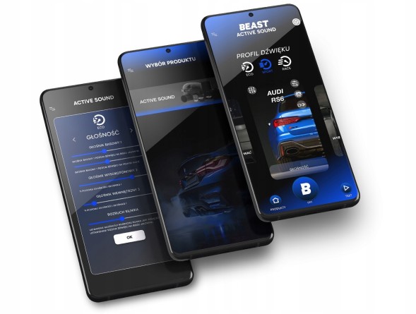 Auto Gamma Układ Wydechowy Beast Sterowanie Aplikacją Sound Booster Активний вихлоп Beast Sound Booster V8 з додатком та пультом