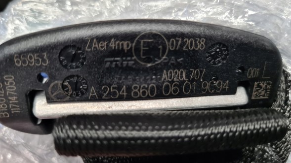 Mercedes-Benz OE A2548600601/A2548600801 MERCEDES GLC W254 2022-2025 РЕМЕНІ БЕЗПЕКИ ЗАДНЯ ПРАВА+ЛІВА ОРИГІНАЛ