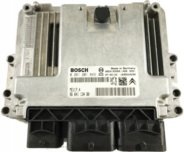 Peugeot OE 9664113480 0261201643 PEUGEOT 207 1.4 VTI БЛОК УПРАВЛІННЯ ДВИГУНОМ 0261201643 9664113480 MVE17.4