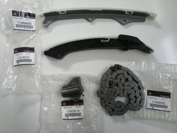 Mitsubishi OE WB/1140A043 + 1140A042 + 1141A014 + 1141A015 + 1052B061 MITSUBISHI ASX OUTLANDER 4N14/4N13 1.8 2.2 DID DIESEL РЕМІНЬ ГРМ ОРИГІНАЛ