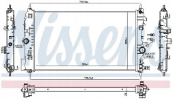 Nissens 630763 Радіатор охолодження 630763 nissens chevrolet opel astra