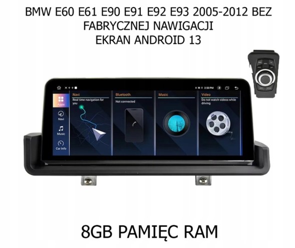 Китай EKRAN Nawigacja ANDROID13 6GB RAM ЕКРАН Мультимедійна навігація ANDROID 13, 8GB RAM для BMW E90 E91 E92 E93 + IDRIVE Контролер