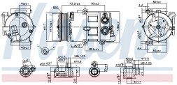 Nissens 890179 Компресор кондиціонера nissens 890179
