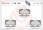 P83102 BREMBO Комплект гальмівних колодок з 4 шт дисків
