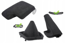 Maniol MA-1032329573 BMW E46 КОМПЛЕКТ СИЛЬФІВ, НАКЛАДКА НА ПІДЛІКТНИК ALCANTARA n.ЧОРНА РАМА