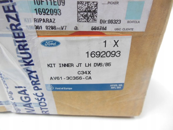 Ford OE КОМПЛЕКТ ВНУТРІШНЬОГО ШРУСУ C-MAX/GRAND C-MAX 10-15 FOCUS 11 - OE 1692093
