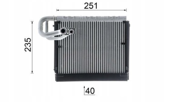 Mahle AE 106 000P Випарник, система кондиціонування mahle ae 106 000p