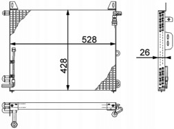 Mahle AC 656 000P Конденсатор, кондиціонер mahle ac 656 000p