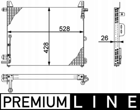 Mahle AC 656 000P Конденсатор, кондиціонер mahle ac 656 000p