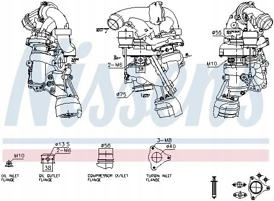 Nissens 93628 Пристрій підзарядки, наддуву 93628 nissens