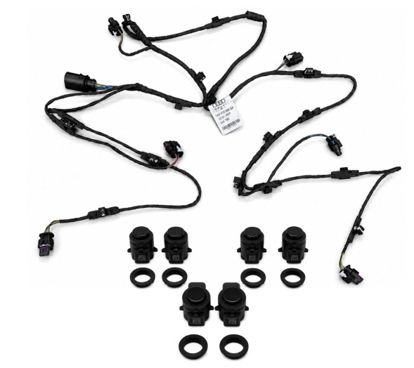 Audi OE 83H971104AK 83H971104 AK TAB 010 889 GB OEM audi q3 f3 wiązka zderzaka tył 83h971104ak czujniki pdc instalacja tylnego zderzaka oem oe audi q3 КОМПЛЕКТ ДЛЯ ВСТАНОВЛЕННЯ ЗАДНЬОГО БАМПЕРА AUDI Q3 F3 83H971104AK + ДАТЧИКИ PDC OEM