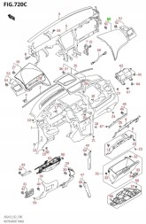 Suzuki OE 73910-68L10-5PK SUZUKI SWIFT MK7 13-16- ЧОХАЛ НА СУМКУ ПАСАЖ