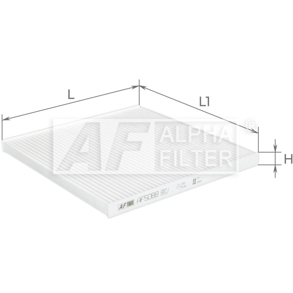 AF5088 ALPHA FILTER Фільтр салону