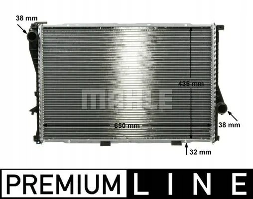 Mahle CR 295 000P Охолоджувач води cr 295 000p mahle bmw 5 7 e38 e39