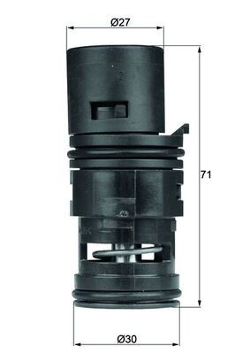 TO 7 80 MAHLE ORIGINAL Термостат