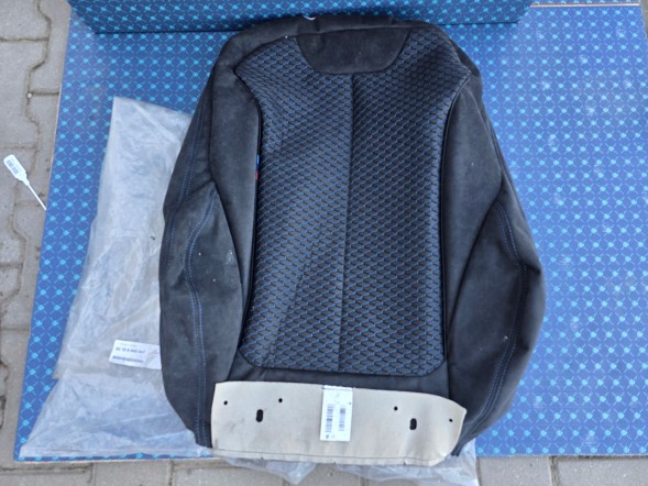 BMW OE POSZYCIE TAPICERKA FOTELA ALCANTARA M PAKIET BMW F20 F30 F36 8055047 NOWA QUALI02.05.25 ОБШИВКА ОББИВКА КРІСЛА АЛЬКАНТАРА М ПАКЕТ BMW F20 F30 F36 8055047 НОВА