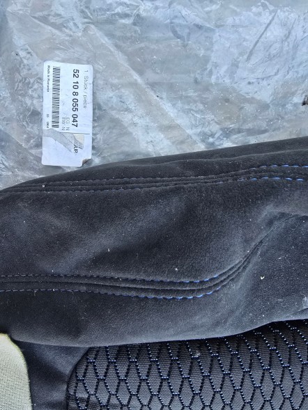 BMW OE POSZYCIE TAPICERKA FOTELA ALCANTARA M PAKIET BMW F20 F30 F36 8055047 NOWA QUALI02.05.25 ОБШИВКА ОББИВКА КРІСЛА АЛЬКАНТАРА М ПАКЕТ BMW F20 F30 F36 8055047 НОВА