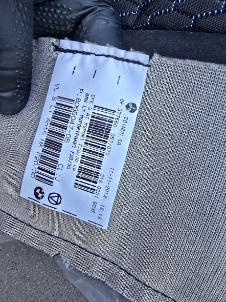 BMW OE POSZYCIE TAPICERKA FOTELA ALCANTARA M PAKIET BMW F20 F30 F36 8055047 NOWA QUALI02.05.25 ОБШИВКА ОББИВКА КРІСЛА АЛЬКАНТАРА М ПАКЕТ BMW F20 F30 F36 8055047 НОВА