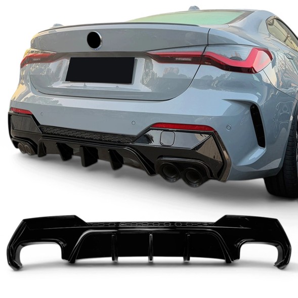 Китай Dyfuzor BMW G22 G23 MP Дифузор BMW G22 G23 Накладка Заднього Бампера Чорний Глянець M Pakiet MP Задній