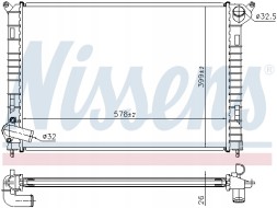 Nissens 69703A Радіатор, система охолодження двигуна nissens 69703a