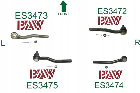 BAW ES3472 345 ПОРАДИ 4шт BAW JEEP GRAND CHEROKEE WJ WG 99-