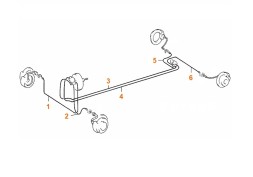 PiterParts 1109211000 Przewody hamulcowe miedziane przód tył MERCEDES Vito W638 MERCEDES W638 Vito мідні гальмівні шланги повний комплект передні задні