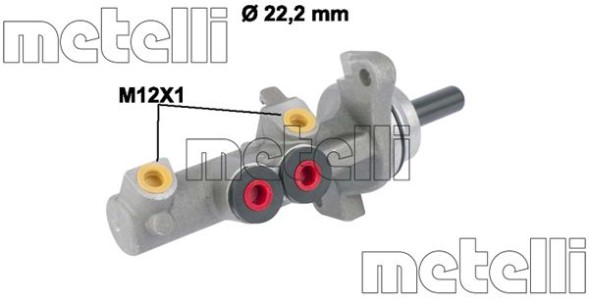 05 0833 METELLI Циліндр гідравлічний гальмівний
