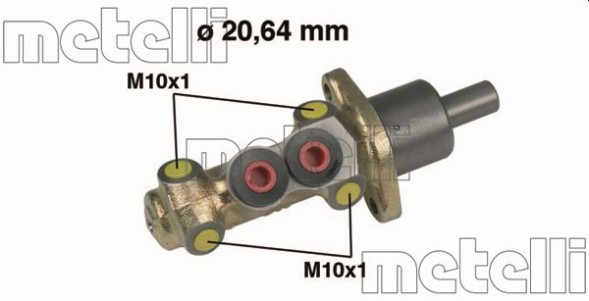 05 0207 METELLI Циліндр гідравлічний гальмівний