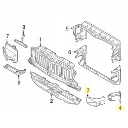 AutoDor D051363 Bmw x3 x4 канали захоплення повітря на диски 2x правий + 2x лівий