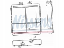 Nissens 72042 Обігрювач mercedes c-class w204 1.6-6.2 07-14 c204 1.6-6.2 11-
