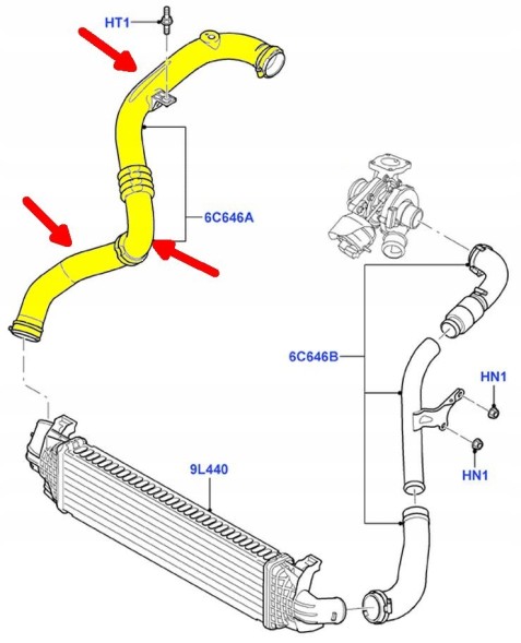 Turboair 152148310 FORD MONDEO MK4 GALAXY II S-MAX 1,8 TDCi ШНУР ТРУБА ВАЗ ТУРБО ІНТЕРКУЛЕР