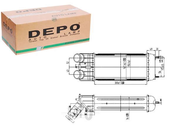 Abakus 009-018-0005 Інтеркулер citroen c2 1.6 hdi 0384.J4