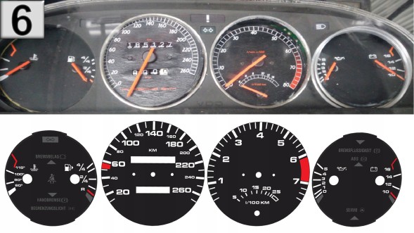 Moman 0089688082256 PORSCHE 928 944 циферблати заміна на годинники