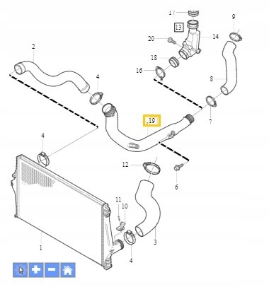 Volvo OE 30794888 Трубка інтеркулера volvo 2,4d s60 v70 xc70 xc90 30794888