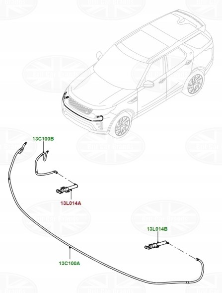 Land Rover OE Форсунка омивача правої фари Discovery V L462 LR083135