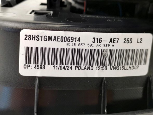 Volkswagen OE 11B857501AK, DWP526240OE Дзеркало ліве VW ID.5 ID5 11B857501AK 9PIN ОРИГІНАЛ