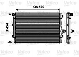 Valeo 734333 Охолоджувач води 734333 valeo audi a3 8p/8pa/8p7