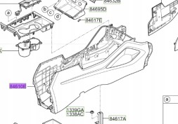 Hyundai OE 84610D7000TRB HYUNDAI OE ЦЕНТРАЛЬНА КОНСОЛЬ