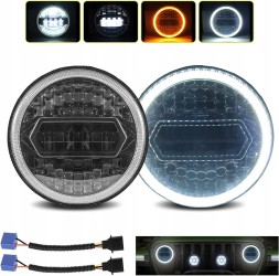 CHINA 7'' REFLEKTOR LAMPA LED PRZEDNIA MOTOCYKL 300W x 2 Світлодіодні фари для wrangler 300w x 2