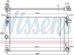 Nissens 606838 Охолоджувач води 606838 nissens