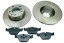 GT-Parts 001530 x2 021508 Щит х2 + колодки ПЕРЕДНІ BMW 5 E34 302x12мм ПОВНІ