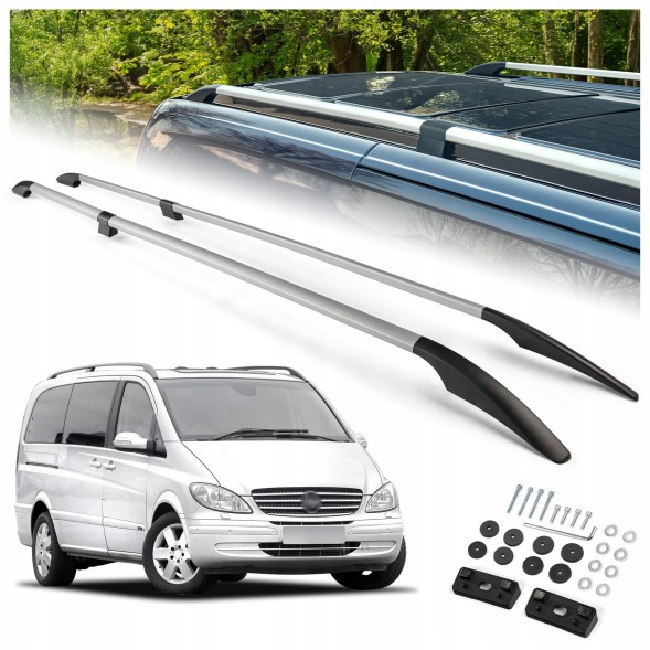 CHROMEMASTER OM-RR-D0011-003 Рейлінги багажника для MERCEDES VIANO W639 2003-2014 SHORT | КОРОТКИЙ
