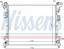 Nissens 61034 Охолоджувач води 61034 nissens chrysler dodge lancia